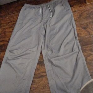 Women's Temu Solid elastic drawstring wide leg trousers size 2XL.